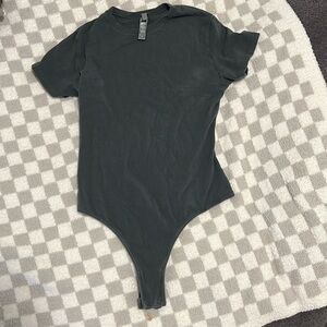 SKIMS cotton jersey short sleeve bodysuit